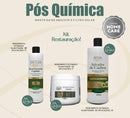 Kit Pós Química Cachos Abacate Shampoo - Máscara 500ml - Creme Pentear 1l The Class Profissional