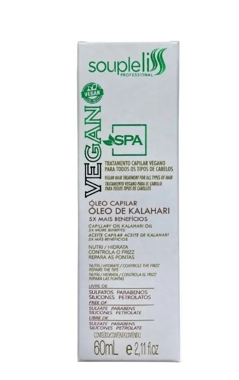 Óleo Reparador Pontas De Kalahari Spa Vegan 60ml Soupleliss