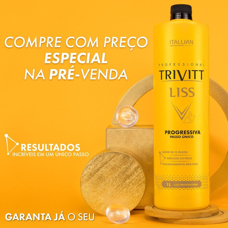 Itallian Escova Progressiva Trivitt Liss 1l Sem Formol Passo Único