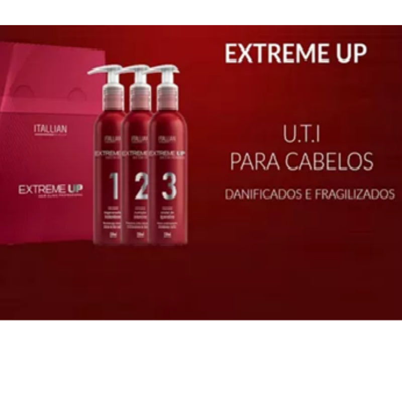 Kit Extreme Up Itallian Hairtech – Reconstrução Rápida e Eficiente