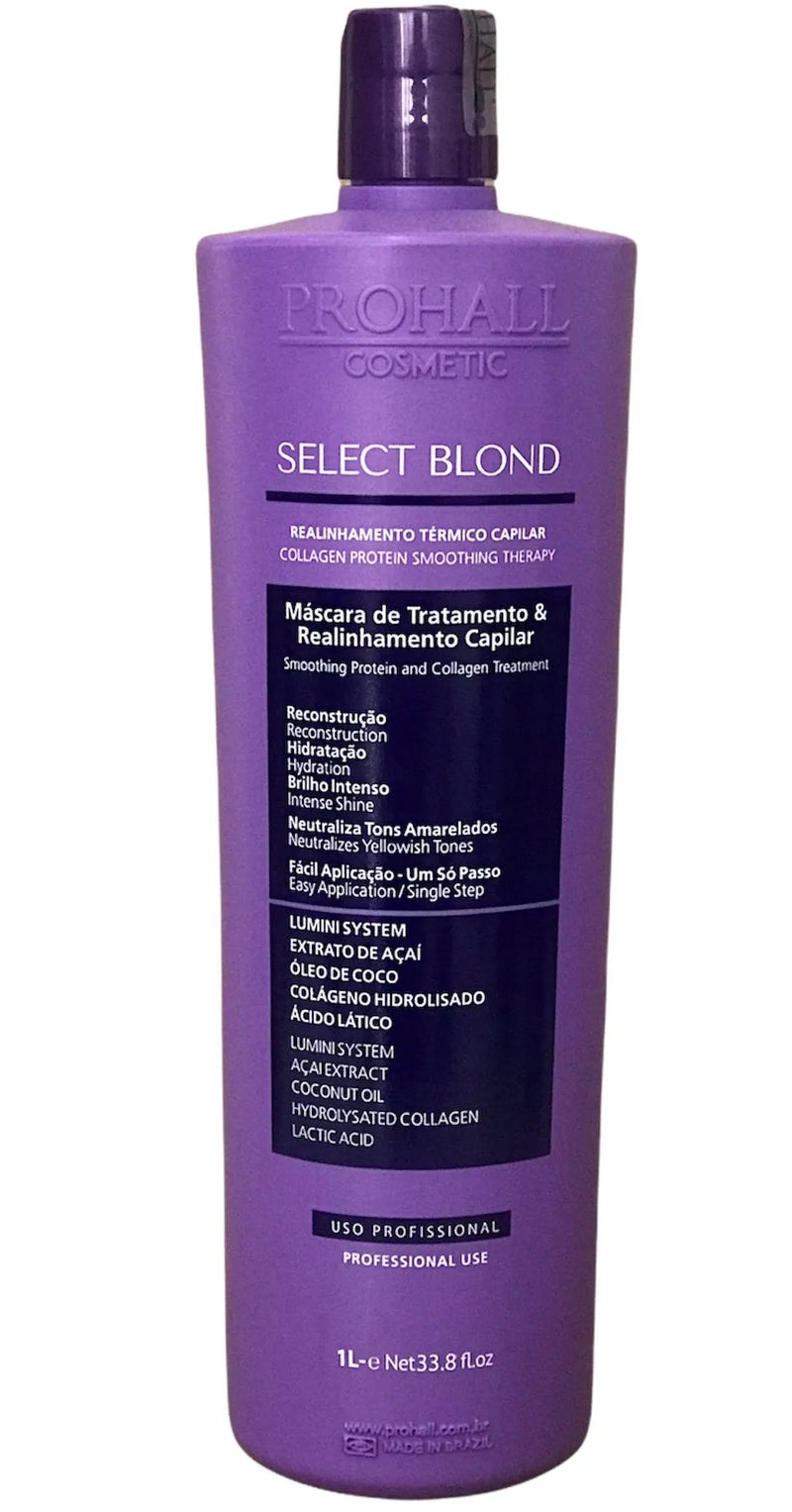 Escova Progressiva Prohall Sem Formol Para Loiras Blond 1 Litro