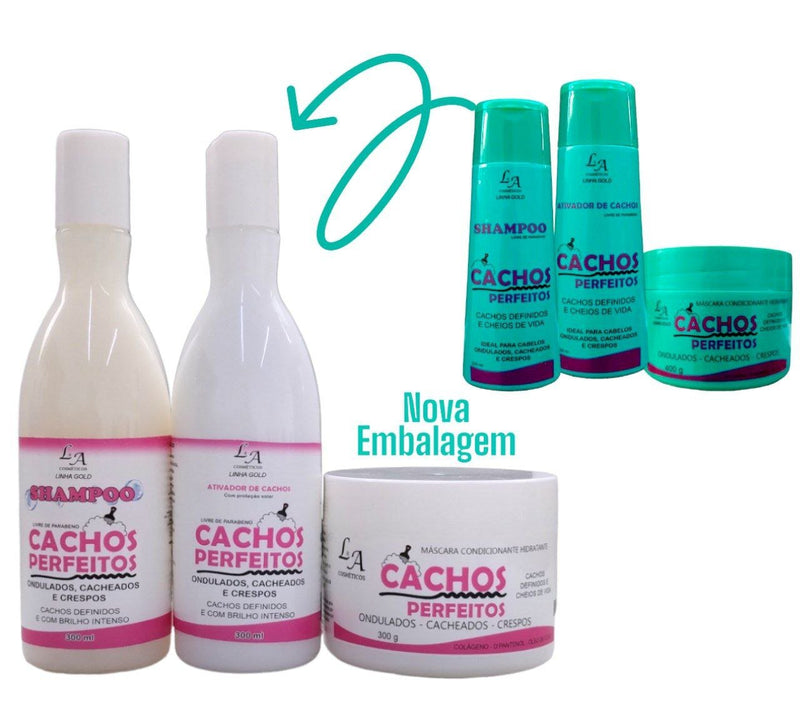 Kit Cachos Perfeitos -Livre De Parabeno- L&A Cosméticos