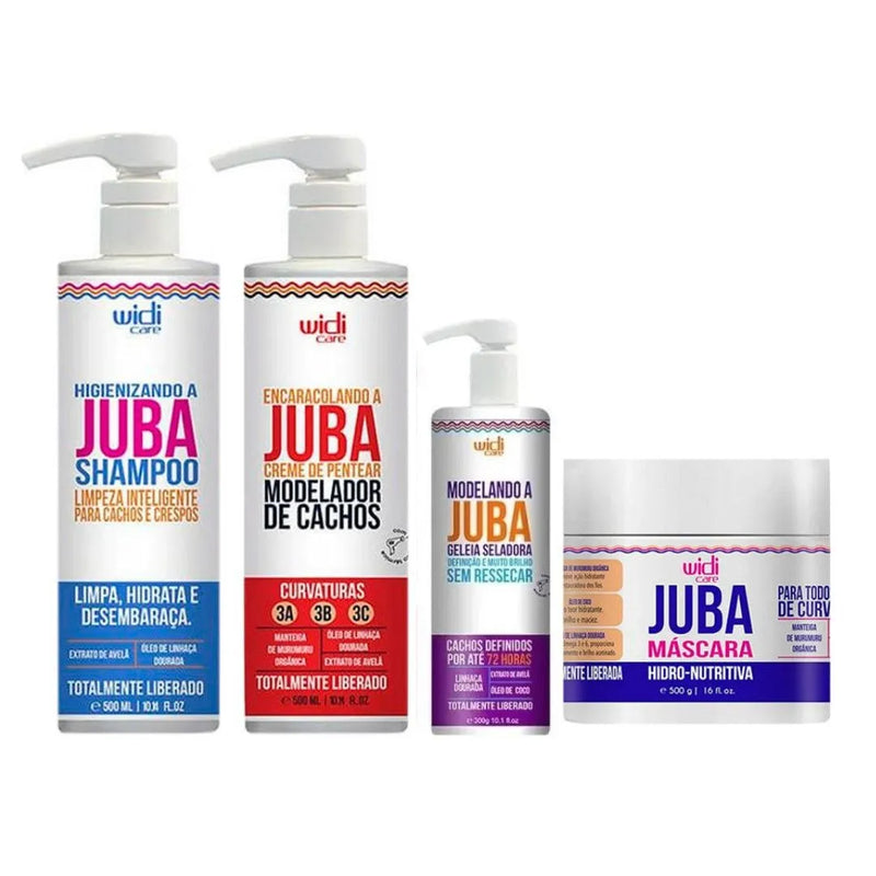 Encaracolando A Juba - Shampoo 500ml - Geleia - Máscara 500g