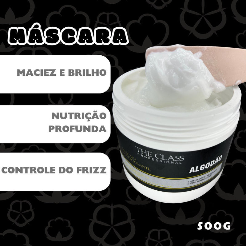 Manutenção Algodão Shampoo + Máscara 500Ml The Class
