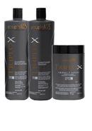 Triplo X Souple Liss Shampoo Máscara Condicionador 3x1L