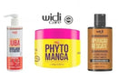Kit Crepe de Pentear Encaracolando 500ml + Máscara PhytoManga 300ml + Operação Resgate 300ml Widi Care