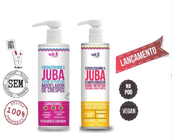 Kit Condicionador Juba 500ml + Creme De pentear Encrespando A Juba 500ml Widi Care