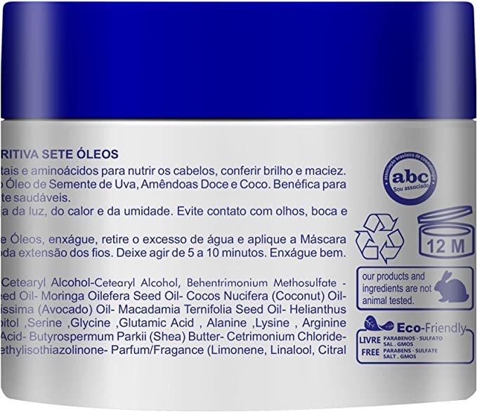 Máscara Nutritiva Sete Óleos Widi Care 300g