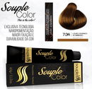 Coloração 7.34 Louro Dourado Acobreado Color SoupleLiss 60gr