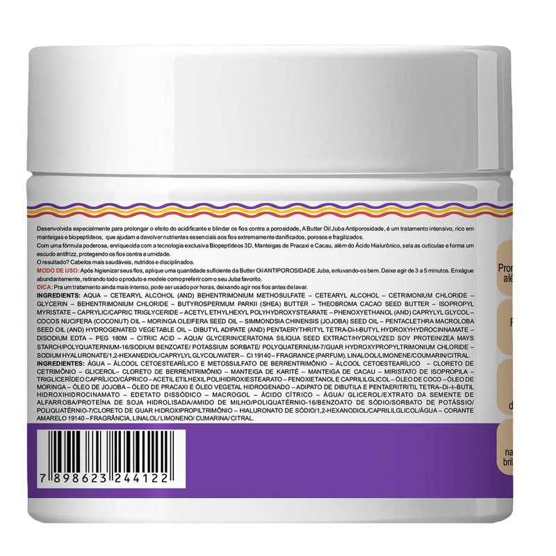 Widi Care Juba Butter Oil Manteiga Antiporosidade 500g
