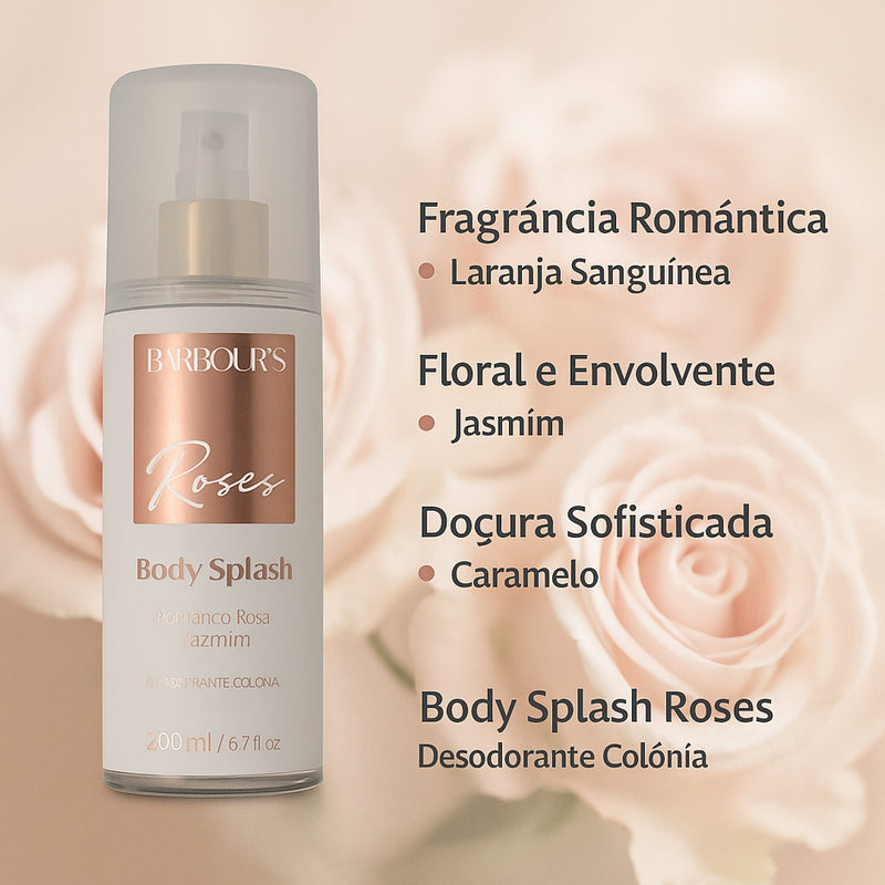 Body Splash Barbours Beauty Diversas Fragrâncias Spray 200ml