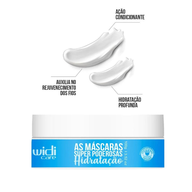 Kit Super Poderosas Cronograma Capilar 3 x 100g Widi Care