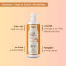 Shampoo Limpeza Suave Apse Apice Nutri Waves Vegano 1000ml