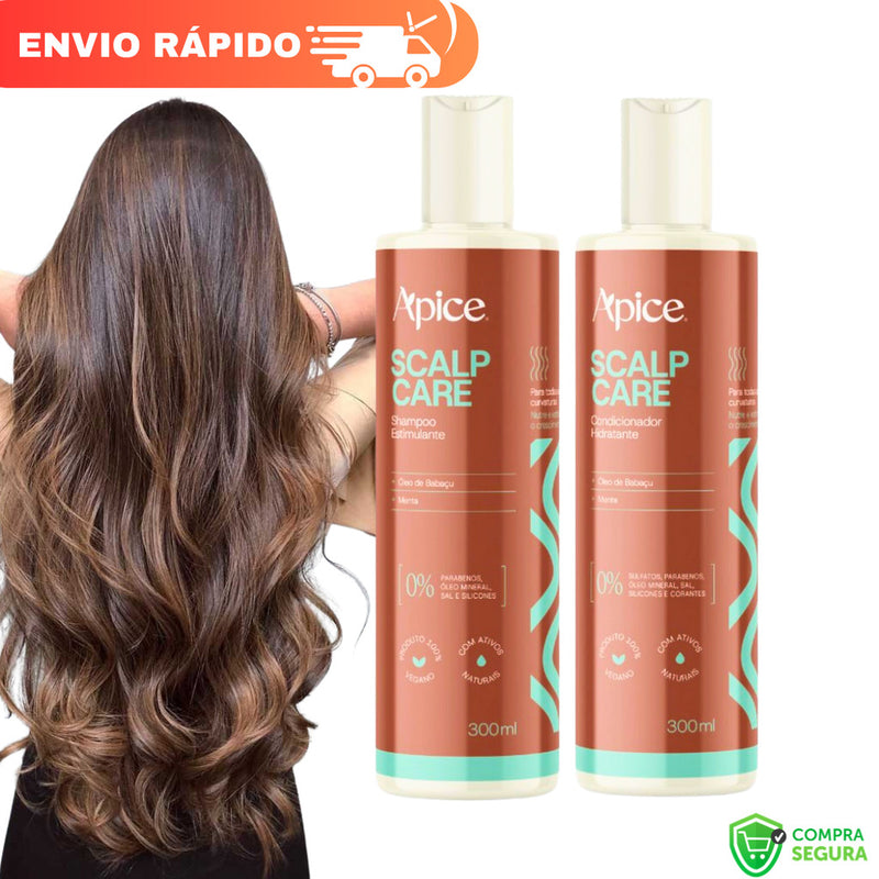 Kit Scalp Care Shampoo e Condicionador 300ml - Estimula o Crescimento Apice Apse