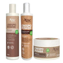 Kit Crespo Power Apse - Shampoo, Condicionador, Máscara e Creme de Pentear Apice