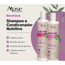 Kit Cachos Apse Apice - Shampoo, Condicionador, Mascara e Ativador de Cachos
