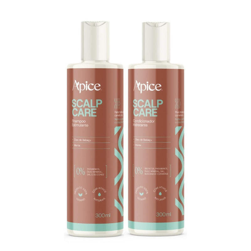 Kit Scalp Care Shampoo e Condicionador 300ml - Estimula o Crescimento Apice Apse