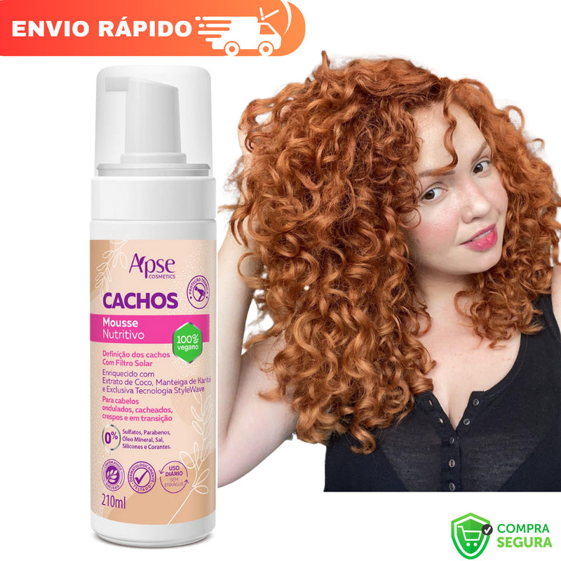 Mousse Nutritivo Cachos Apse Apice - Definição e Filtro Solar 210ml