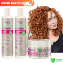 Kit Cachos Apse Apice Shampoo, Condicionador e Máscara 300g Vegano