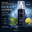 Body Splash Masculino Ocean Homme Desodorante Barbours Beauty 200ml