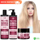 Kit Widi Care Pré e Pós Química - Shampoo + Condicionador + Máscara 300g