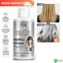 Shampoo Matizador Platinum Efeito Platinado - S/ Amônia - Resultado 100% Natural La cosméticos 300ml