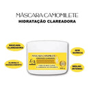 Máscara Super Clareadora Mel & Camomila 300g L&a Cosméticos.