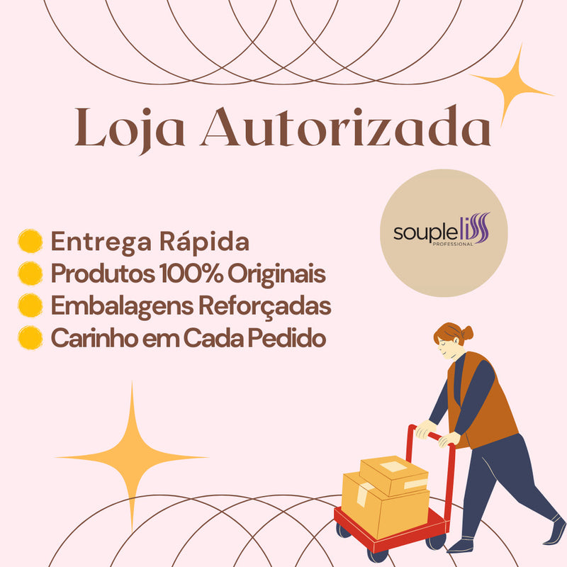 Kit Tratamento Reconstrução Shampoo + Gel + Máscara + Oléo Easy Recovery SoupleLiss