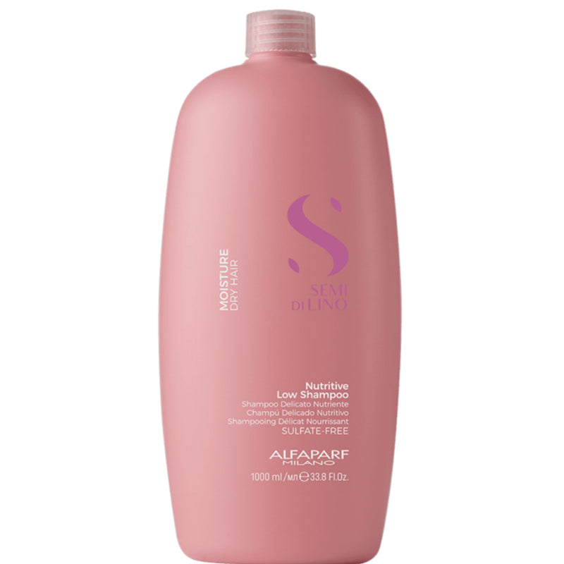 Kit Moisture Shampoo 1L - Máscara 500ml - Cristalli Liquid 15ml Alfaparf Semi Di Lino