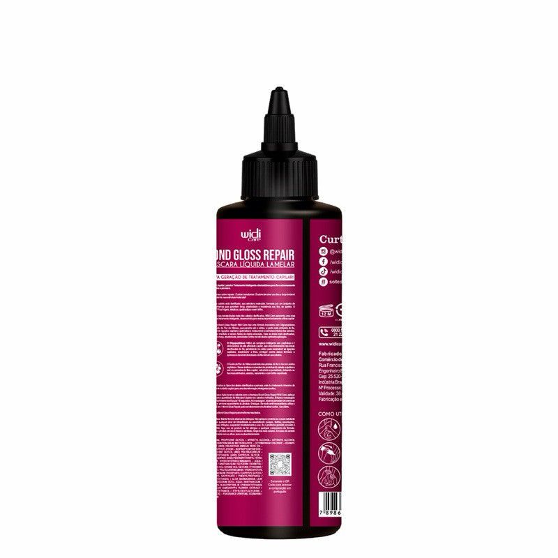 Máscara Líquida Widi Care Bond Gloss Repair Ação Lamelar 200ml
