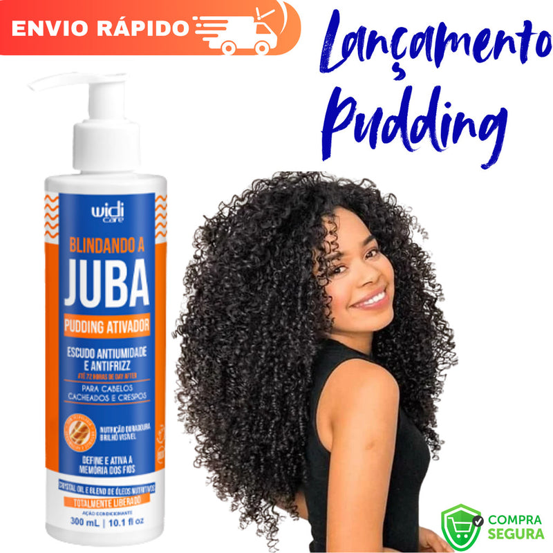 PUDDING ATIVADOR Blindando a JUBA Escudo Antiumidade e AntifrizzCacheado-Crespo LANÇAMENTO WIDI CARE