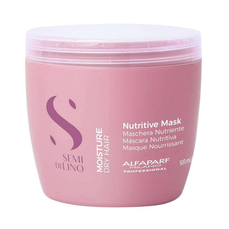 Kit Moisture Shampoo 1L - Máscara 500ml - Cristalli Liquid 15ml Alfaparf Semi Di Lino