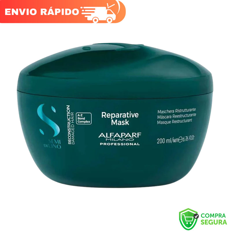 Máscara Capilar Reconstrutora Alfaparf 200ml Semi Di Lino