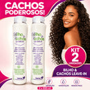 Kit 2 Brilho E Cachos Creme De Pentear Destak 500ml