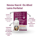 Kit Descolorante Nevou Ox 40v+Pó | Loiro Branquinho Nacré Kostume 140g