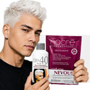 Kit Descolorante Nevou Ox 40v+Pó | Loiro Branquinho Nacré Kostume 140g