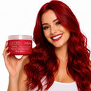 Máscara Intensificadora Para Cabelos Vermelhos Red Carmine Rouge 250gr Kostume