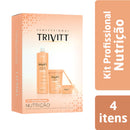 Kit Profissional Nutriçao Extrato de Pêssego Trivitt Itallian Hairtech - Para Cabelos Desnutridos e Sem Brilho