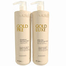Kit Gold Luxe Liss Soupleliss Professional - Shampoo Gold Pré e Máscara Gold Luxe Progressiva