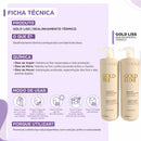 Kit Gold Luxe Liss Soupleliss Professional - Shampoo Gold Pré e Máscara Gold Luxe Progressiva