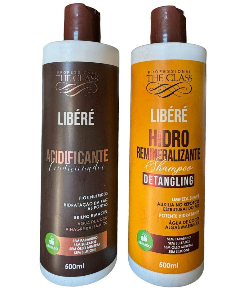Shampoo Detalyng E Condicionador Acidificante Libéré The Class 500ml