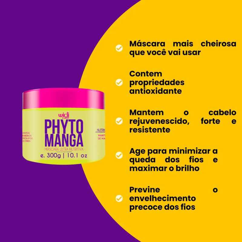 Máscara Phytomanga Ultra Nutritiva Widi Care 300ml